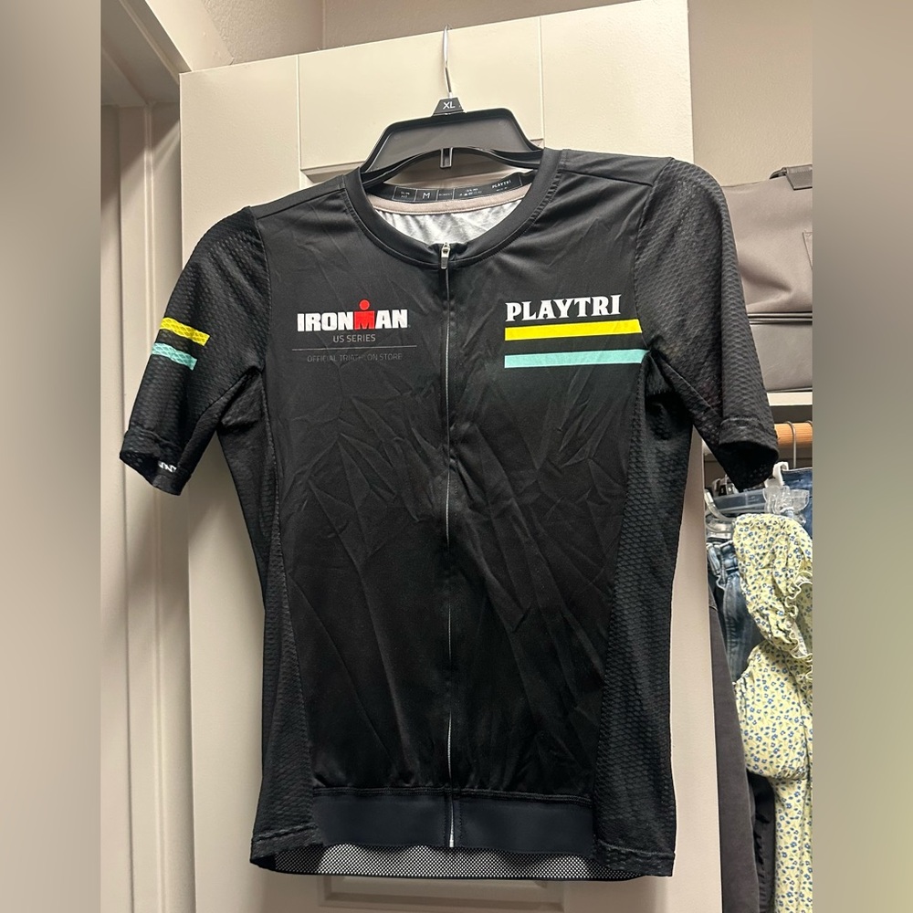 Black Ironman Playtri Cycling Jersey - women’s small
